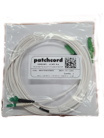 Patchcord E2000-LC/APC SM 9/125 Duplex L=8m Wit (10-pack)