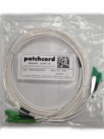 Patchcord E2000-LC/APC SM 9/125 Duplex L=5m Wit (10-pack)