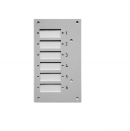 FRONTPLAAT DINRAIL 6v SC duplex