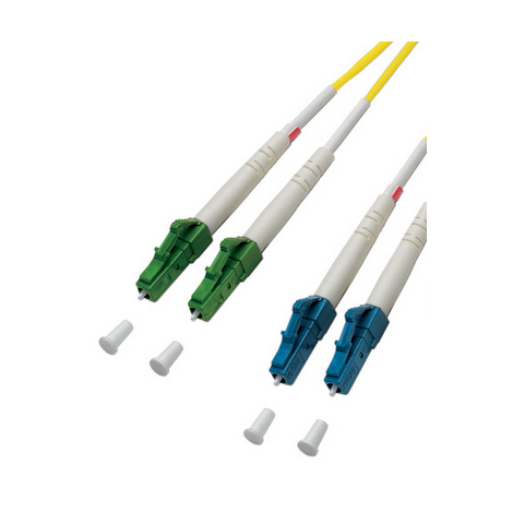 Glas patchc. LC/PC-LC/APC SM 9/125 Dupl. L=20m
